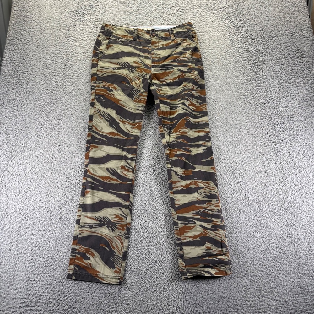 Johnnie B Chino Pants Mens 28x30 Multicolor Marble Camouflage Cotton Slim Fit